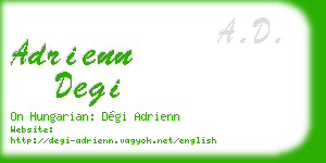 adrienn degi business card