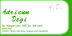 adrienn degi business card
